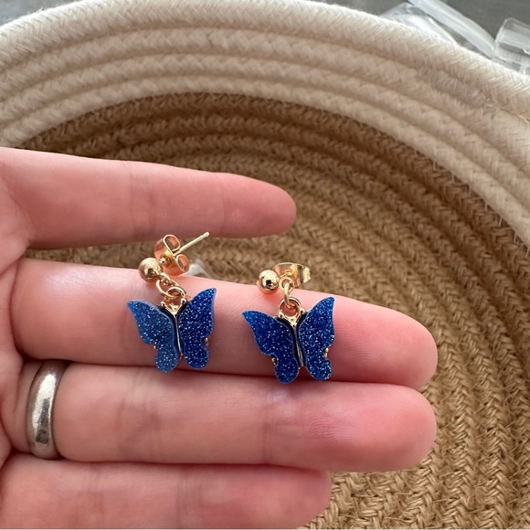 Jewelry - 3 for $20 Handmade Bling Bling butterfly Earrings